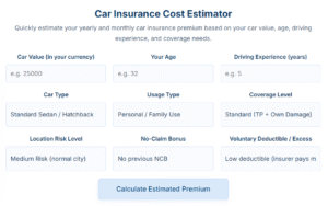 Car Insurance Calculator: Estimate Your Real Coverage Cost