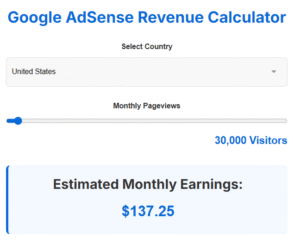 AdSense Revenue Calculator – Fast & Free